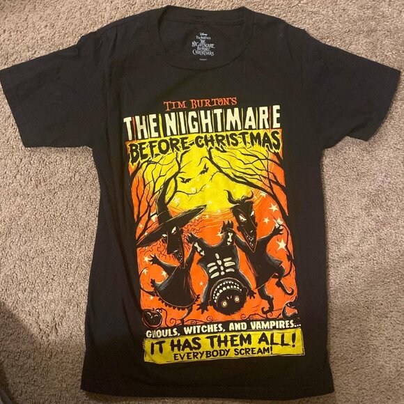 Hot Topic The Nightmare Before Christmas Tshirt - Picture 1 of 2